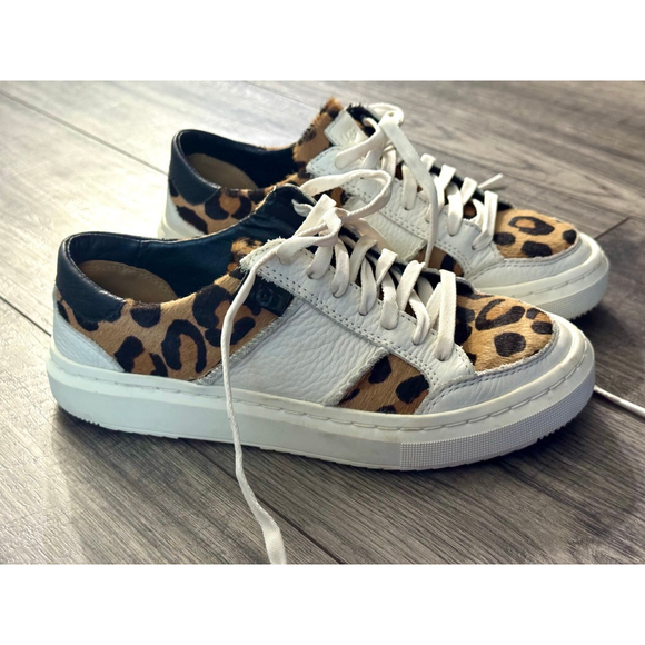 UGG Ladies Size 5 Spotty Lace Alameda Sneakers - Genuine Hair and Leather - Picture 3 of 14